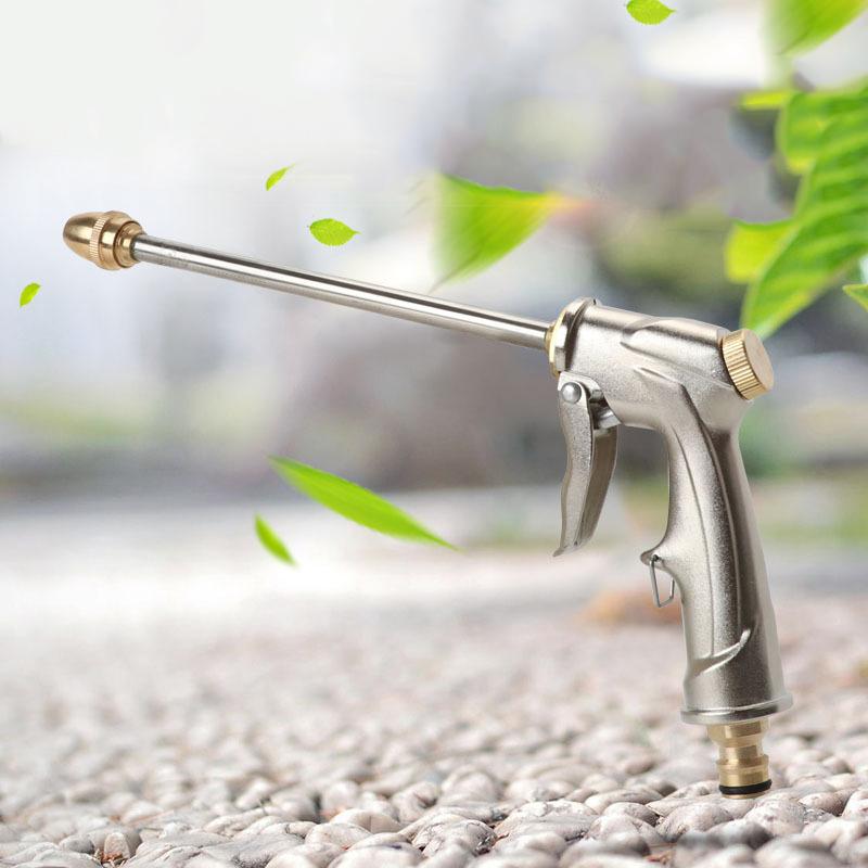 High Pressure Water Spray Gun Metal Nozzle Garden Hose Pipe Lawn Car Power Wash