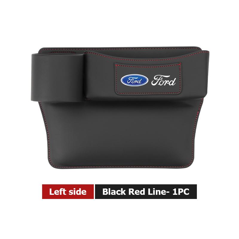 YYQO6 Leather Car Seat Gap Water Cup Holder Box Storage Bag For Ford Escape Ecosport Fusion Explorer Expedition Taurus