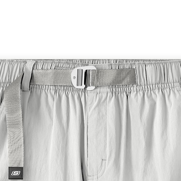Skechers Sports Lifestyle Series Comfortable Breathable Loose Fit Three-Quarter Casual Shorts Women shorts Smoke-Gray L225W180-00EQ