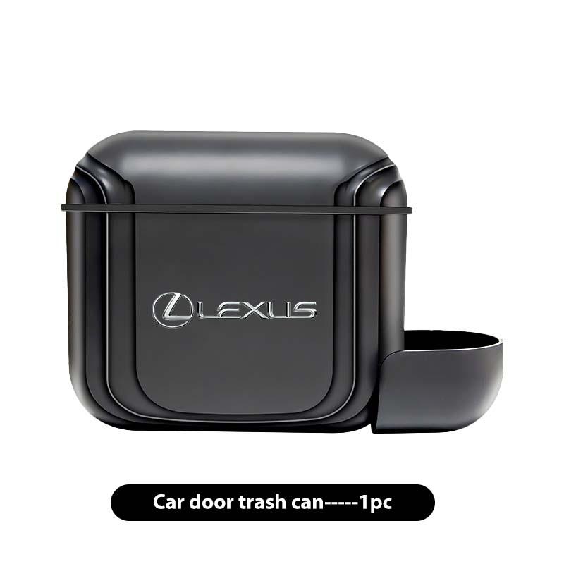 ctkzum1 For Lexus Portable Hanging Car Trash Can Wastebasket Trash Bin with Lid Storage Bin UX250h RX450h CT200h RX400h NX LX GC RX UX
