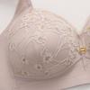 Large-sized Bras Women's Embroidered Lace Jacquard Bras Side-retraction Secondary Breasts Gathering Bras Sexy and Beautiful Back Underwear