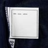 CHANEL Short sleeve knit P06382 96P Navy blue cotton Women Used