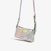 Small Square Bag Pleated Laser Leather Trendy Armpit Bag New Style Bag Niche High-end Single Shoulder Crossbody Bag