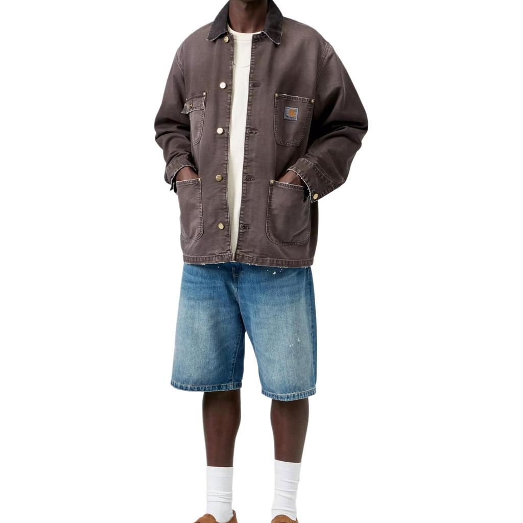 Carhartt WIP SS26 OG Chore Coat Woven Label Square Tag Comfortable Loose Work Jacket Unisex Jacket I035281-3TW-17
