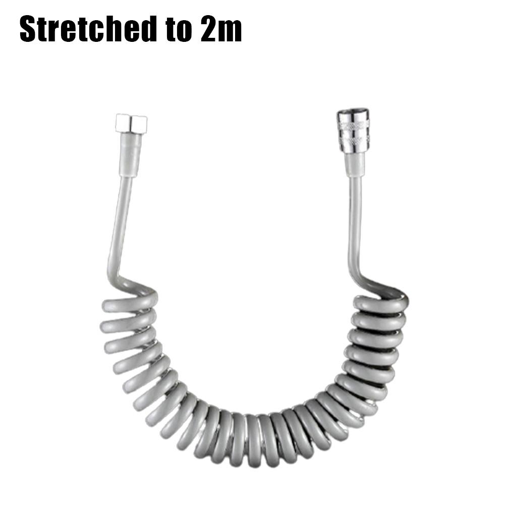 Home Shower Hose Tube Flexible Sprayer Spring Telephone Line Style Bathroom Pipe
