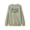 Skechers Sports Alliance Series Simple College Knitted Embroidered Pullover Sweatshirt Unisex Sweatshirt Laurel-Oak Gray L324U106-04AU