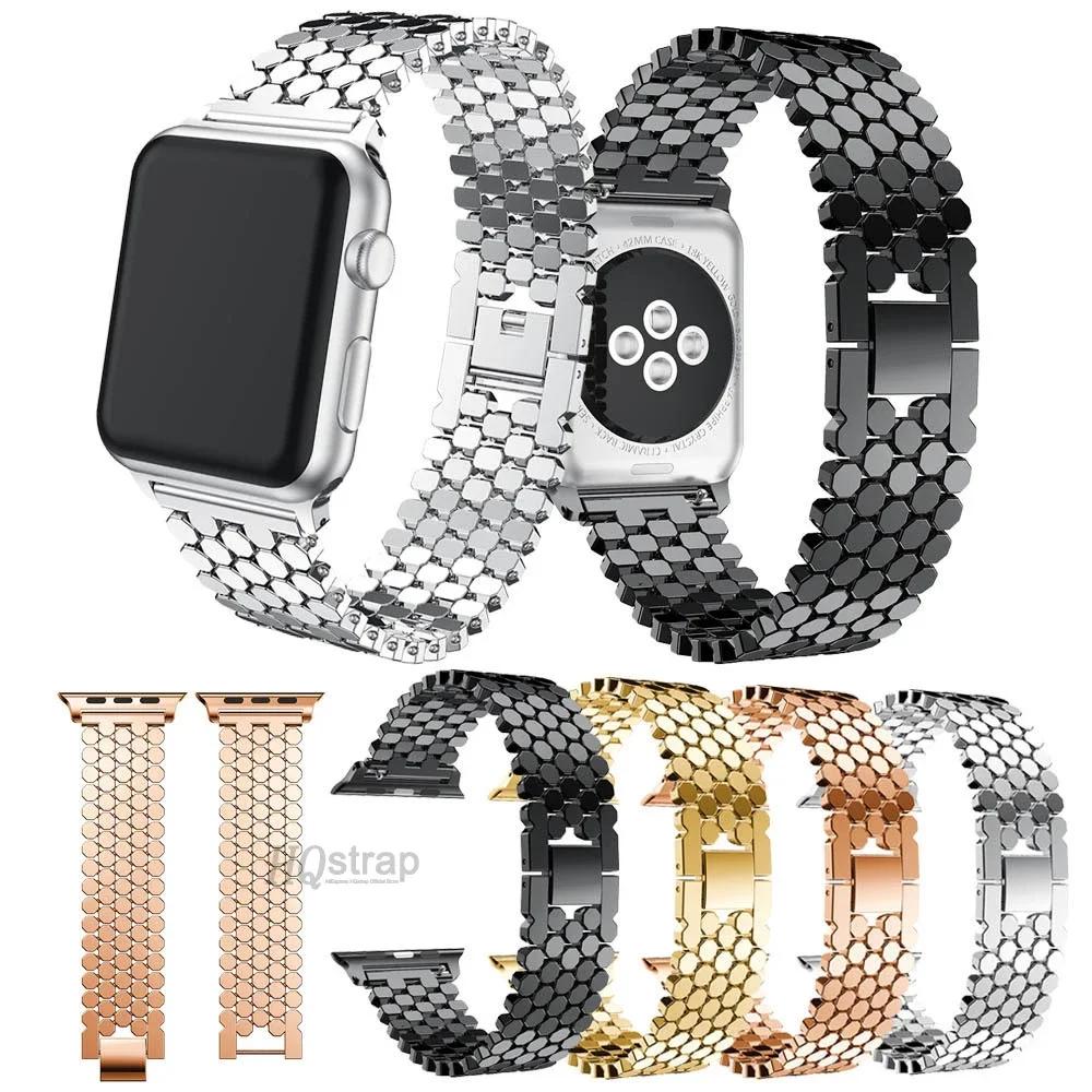 Metal Watch Band for Apple Watch 45mm 44mm Series 10 46mm 42mm Bracelet for Iwatch 9 8 7 6 SE 5 40mm 41mm Ultra2 49mm Strap
