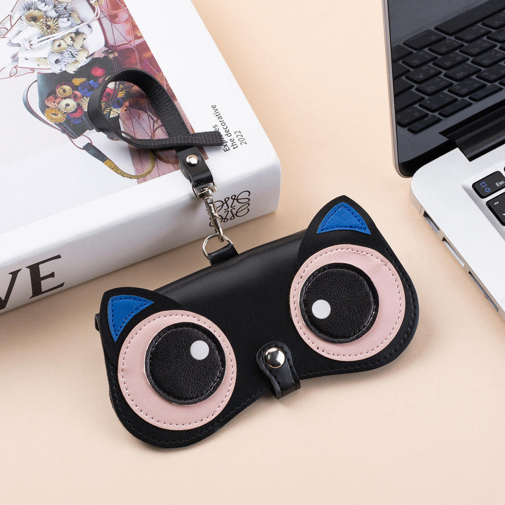 Sunglasses Soft Case Ultralight Neoprene Zipper Glasses Boxs With Belt Clip Eyewear Glasses Storage Bag Portable Black Eye Case