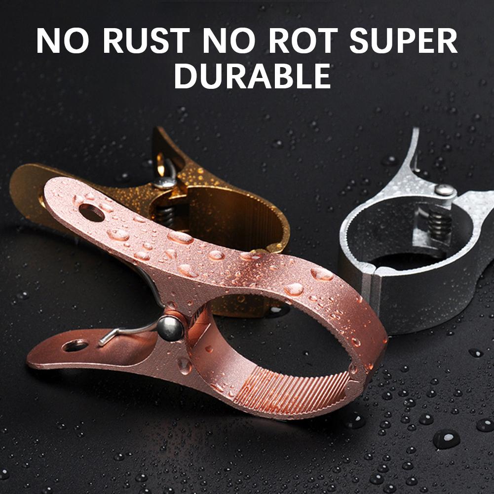 2 Stück Winddichte Kleiderfixierklemme Aluminiumlegierung Bettdecken-Trockenclip Mehrzweck Schwerlast-Wäscheklammer Schnalle für Außenhof