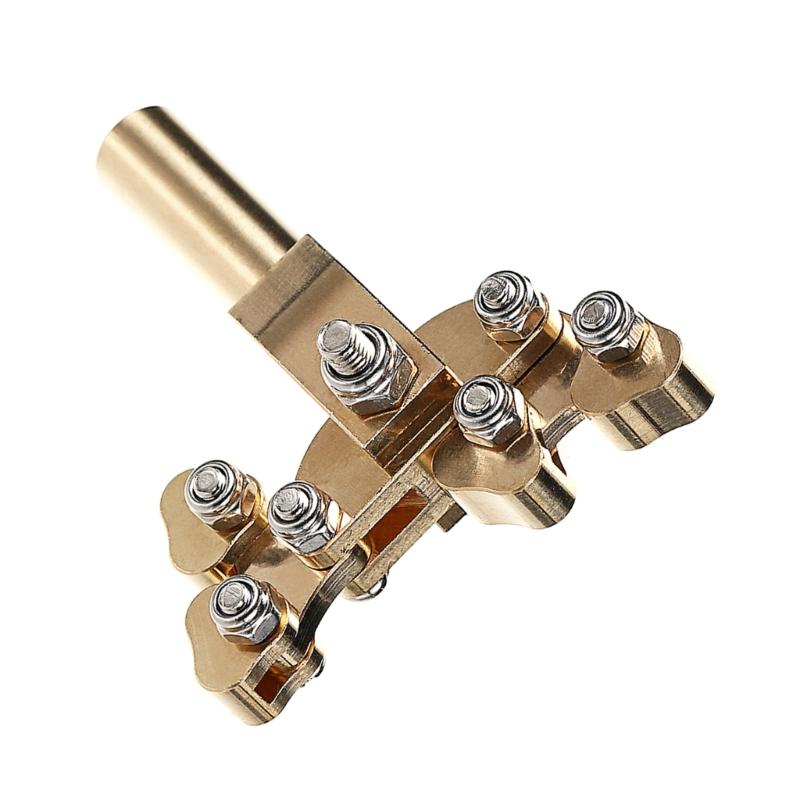 Brass Guitar Fret Press Tool Adaptive Design Suitable for Fingerboard Repair with Nonslip Grooves and Detachable Head