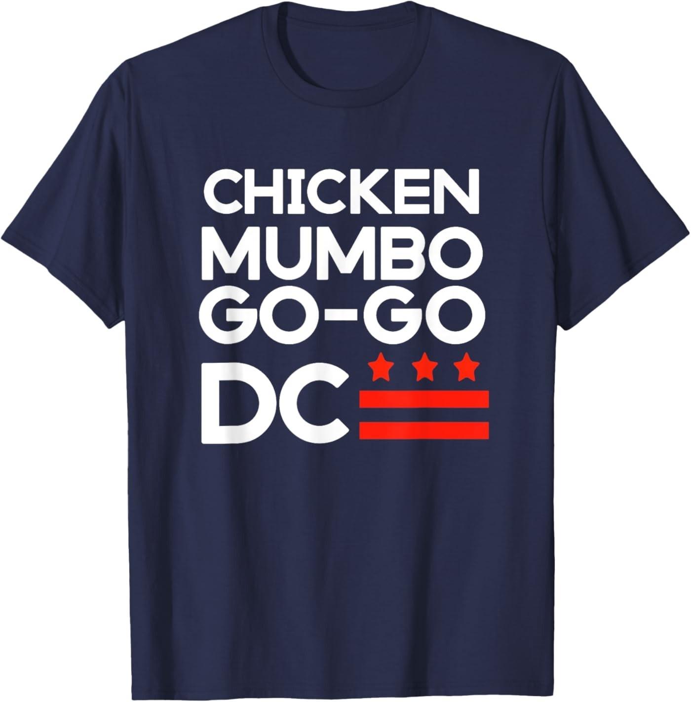 

Washington D.C., Chicken and Mumbo Sauce and Go-Go T-Shirt 5XL різнокольоровий