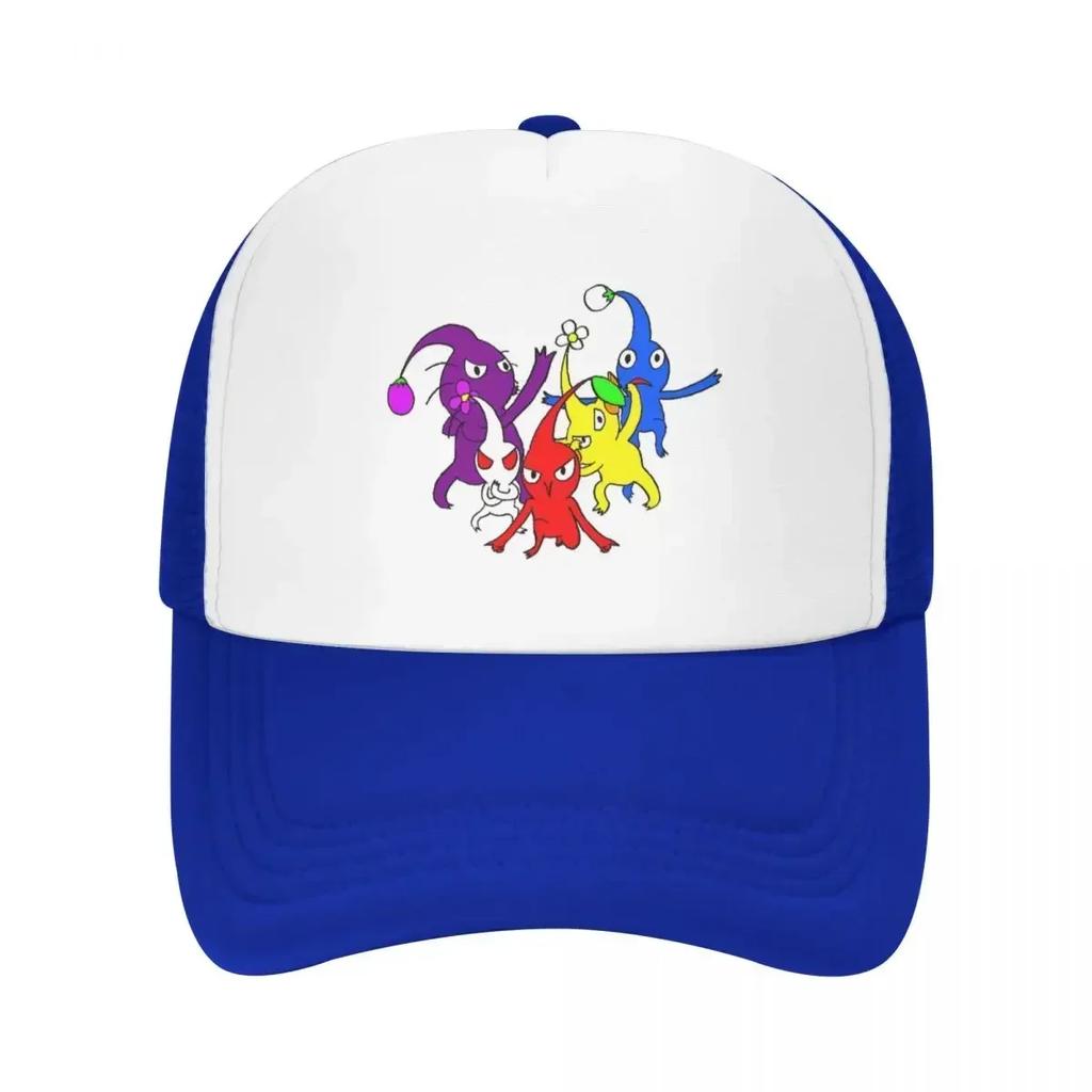 Pikmin Cap Fashion Casual Mesh Baseball Caps Adjustable Hat Hip Hop Summer Unisex Baseball Hats Polychromatic