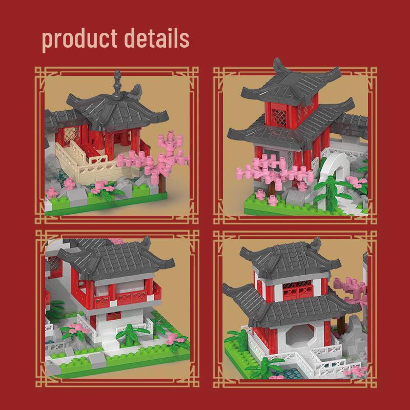 Ancient Style Architecture Building Blocks - Compatible with LEGO, Educational Assembly Gift for Kids