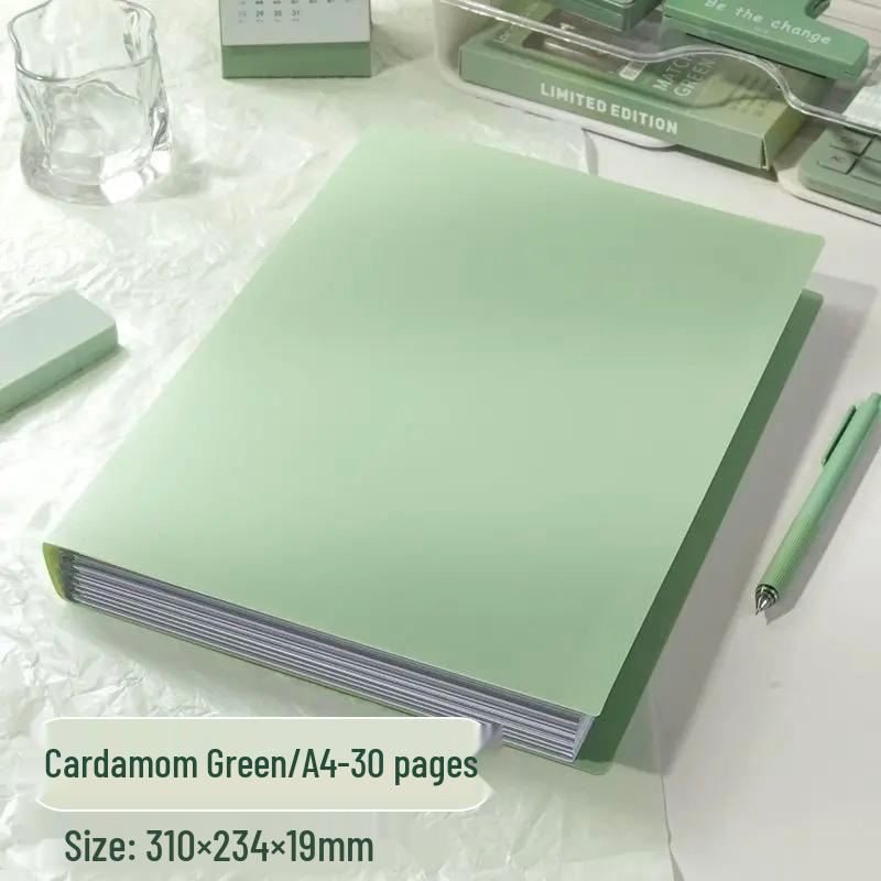 Landscaping Sticker & Photo Album A5 Loose-Leaf, Polaroid & Postcard Card Holder, A4 Single Grid Large