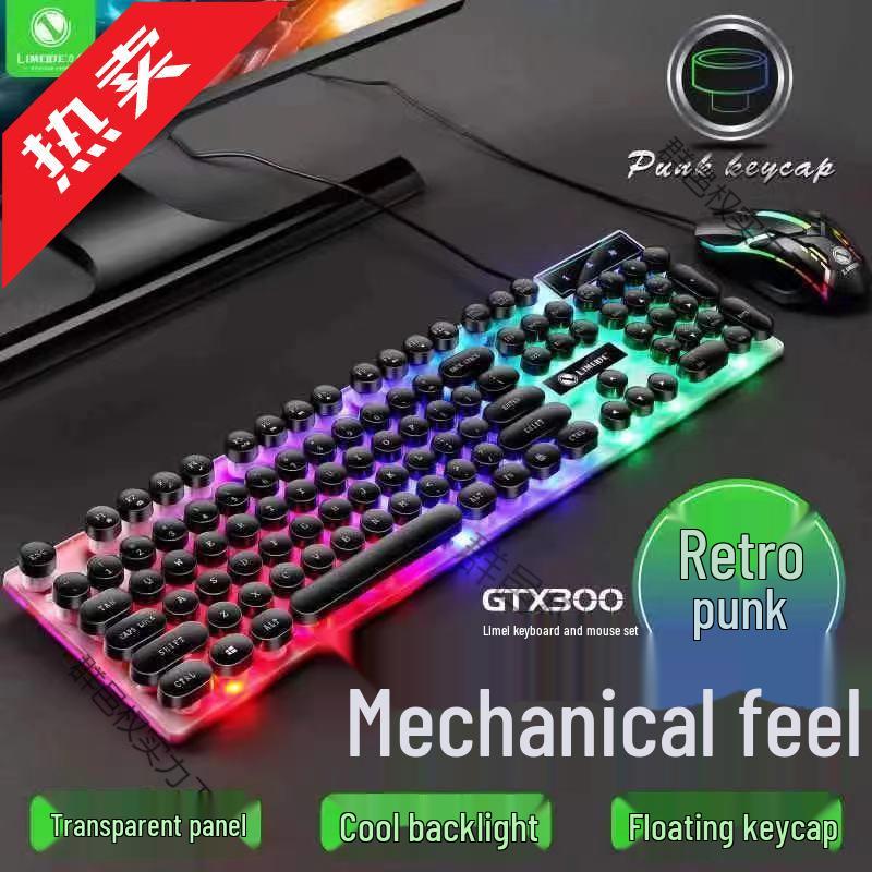 RGB Wired Mechanical Gaming Keyboard & Mouse Set for PC & Laptop