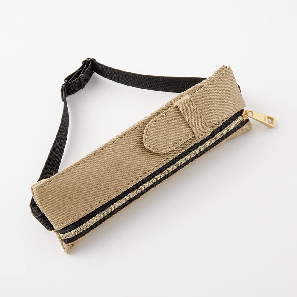 DESIGNPHIL MIDORI Beige Pen Case with Book Band for B6 to A5 Notebooks 41824006