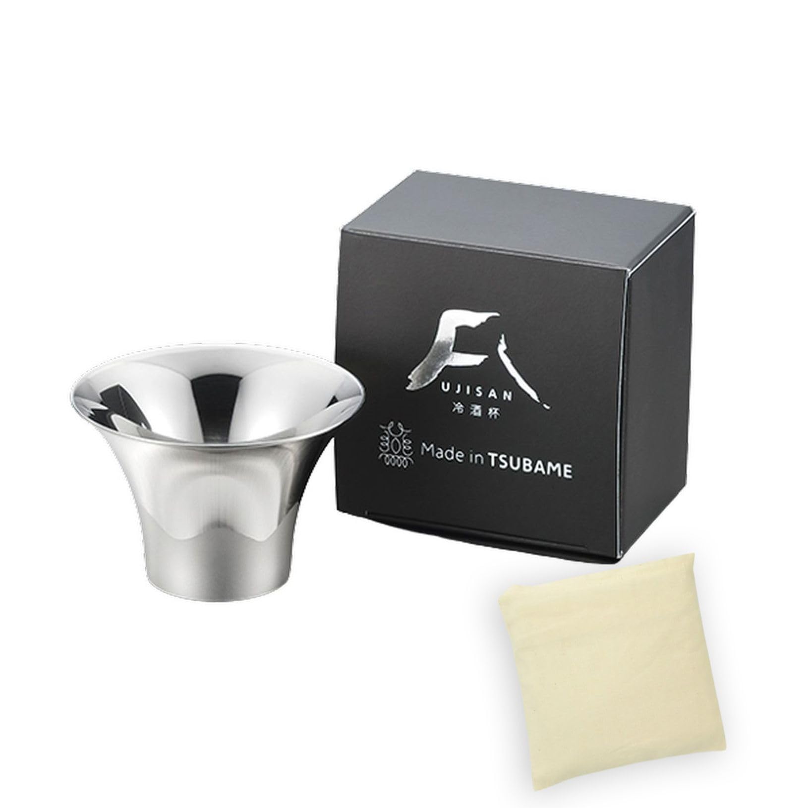 

Чашка для саке Гора Фудзи Нержавеющая сталь Сделано в Японии J-kitchens-SimpleBag Набор, Дизайн, 1-предметная сталь, 75 мл,