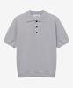 MINDBRIDGE [Couture] Collared Semi-Overfit Minimal Short Sleeve Knit - 2 Colors