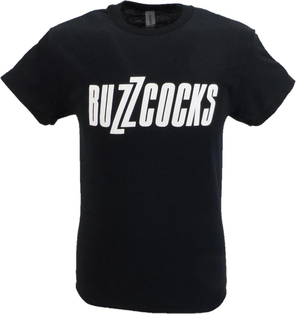 Unisexs Black Official Buzzcocks Logo T Shirt S