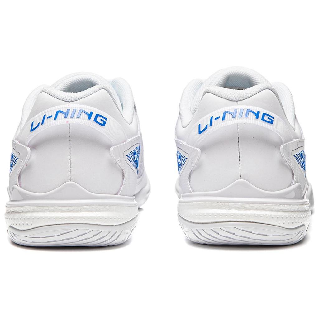 Li Ning Qilin 3.0 Comfortable Versatile Shock Absorbing Durable Low Top Professional Table Tennis Shoes Unisex Shoes White Blue APPU029-1