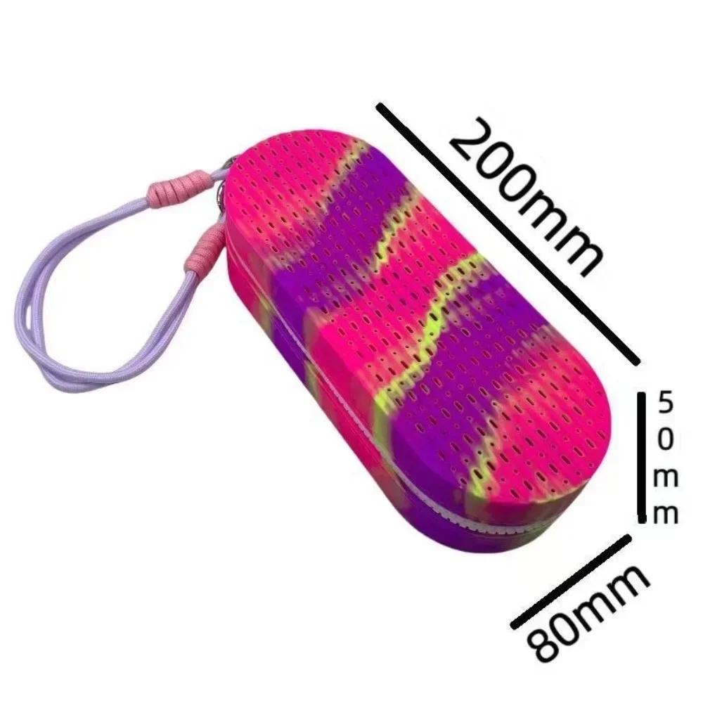 With Zipper Swimming Goggles Storage Box Mesh Ventilation Large Capacity Swim Goggle Case Drain Hole Waterproof