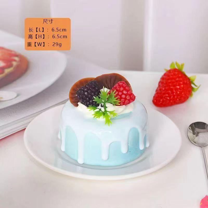 1PC Artificial Fruit Cake Cookies Fake Food Decoration Photography Pro Food Simulation Cake Model Tea Table Decoration