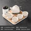 Purple Clay Ceramic Kung Fu Tea Set Home Teapot Set with Portable Tea Tray and Tea Caddy