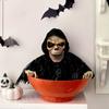 Glowing Halloween Candy Bowl Battery Powered Halloween Ghost Ornament Party Props Fruit Bowl  Gift