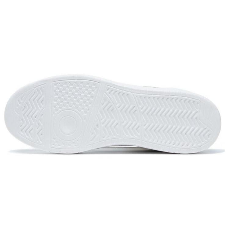 Li Ning Line 2.0 Synthetic Leather Slip Resistant Abrasion Resistant Low top Skateboard Shoes Men's White Green AGCT337-1