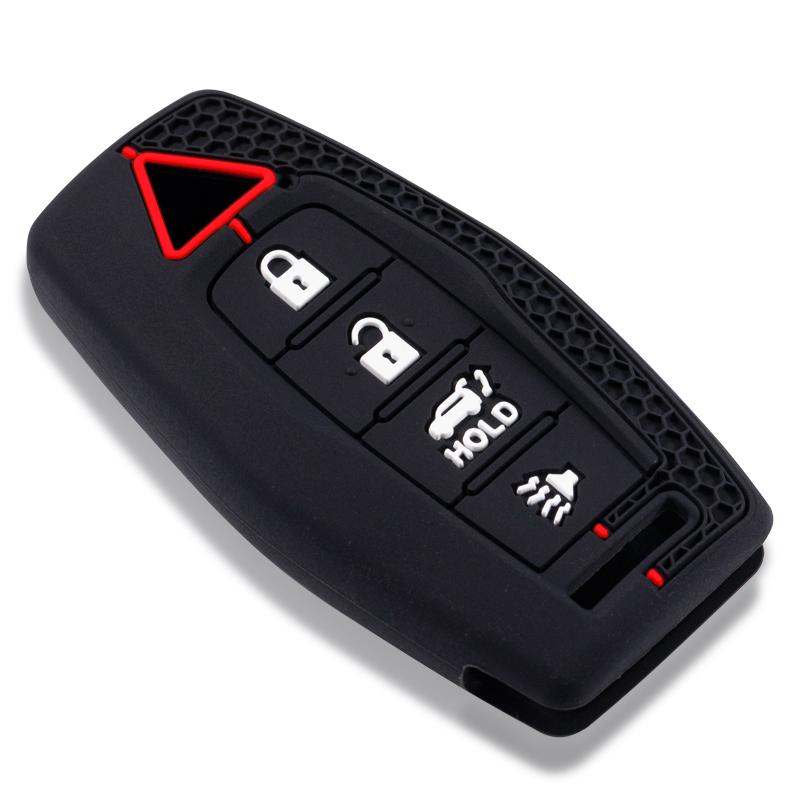 Auto Shell Fob Holder For Mitsubishi Outlander    Silicone Car Key Cover Case Keyless Protector Accessories