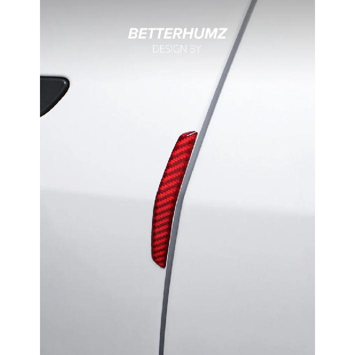Carbon Fiber For Tesla Model Y 2019- 2025 Juniper Car Door Anti Collision Trim Protect Sticker Decoration Tuning Accessories