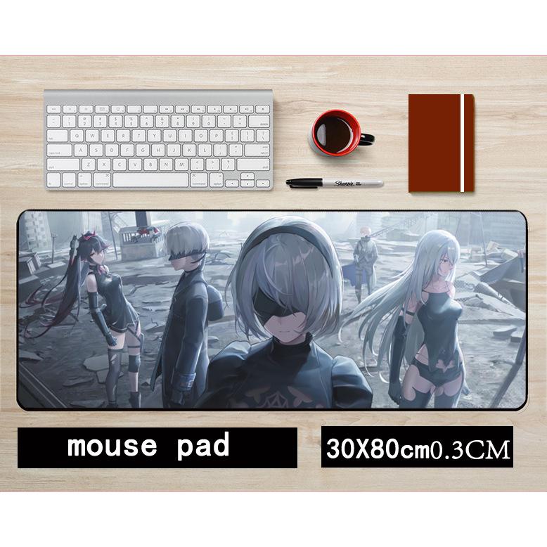 NieR: Automata 2B Non-slip Mouse Pad, 30x80cm Gaming Desk Mat