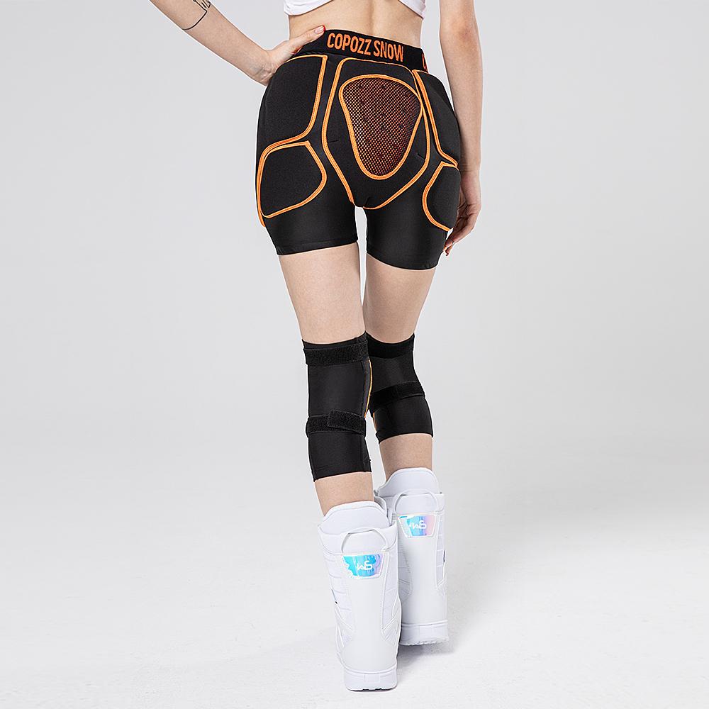 COPOZZ Nastavitelné dospělé sportovní vybavení šortky Ochrana na snowboard Kyčelní chrániče Motocyklové šortky Lyže Skate Antišokové chrániče kolen