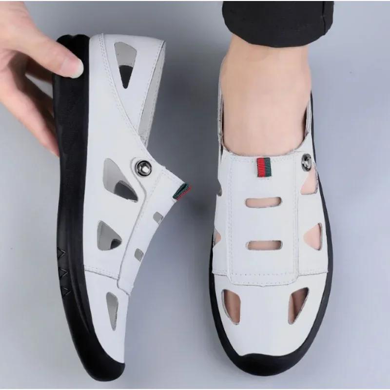 Summer New 2025 Casual Men Sandals Outdoor Beach Men Shoes Fashionable Breathable Comfortable Sandals Summer Casual Men's Shoes