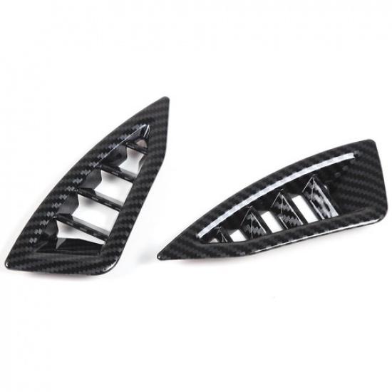 Carbon Fiber ABS Interior Dashboard Air Vent Cover Trim For Subaru Outback 21-23