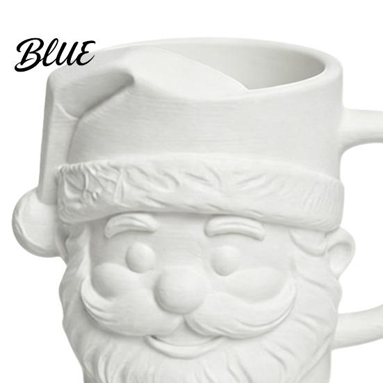 Festive Garden Stake Decoration 3D Printed Santa Claus Pen Holder with Handle Christmas Decorative Stationery Organizer Large Holiday Desk