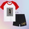 Sommer 2025 neues Kinder Set CR7 Jungen und Mädchen Sommer Set Cristiano Ronaldo Mode Outdoor Freizeit Trainingsanzug