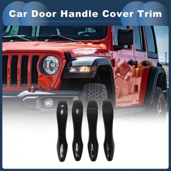 Car Door Handle Cover Trim Side Door Handle Cover for Nissan Maxima 16-23 Black