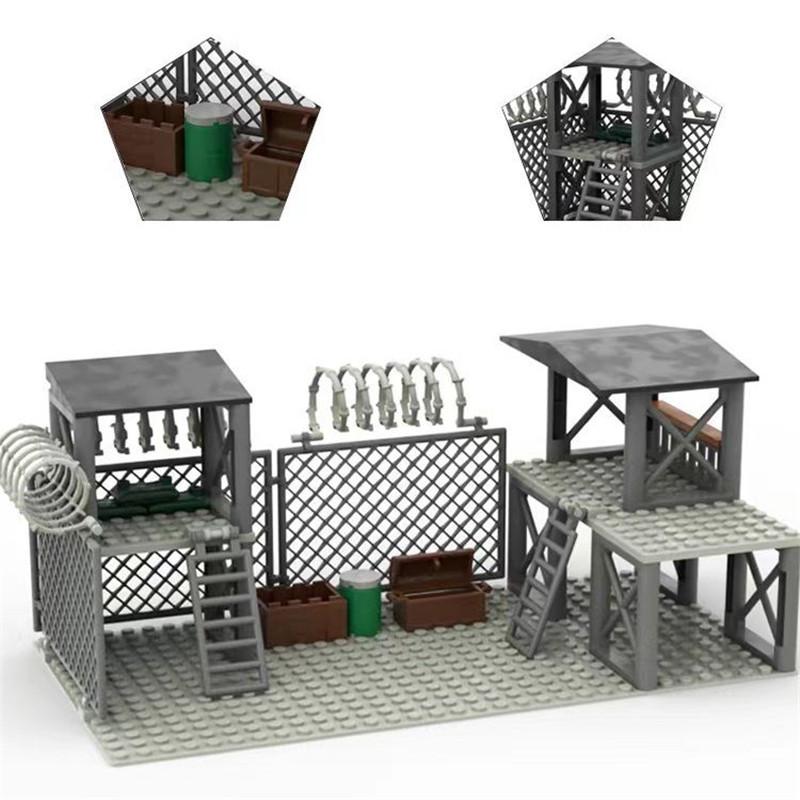 Military-Themed Outpost Moc High-Standard Construction-Set Building-Bricks High-Standard Fortified High-Standard Defense Superior-Grade