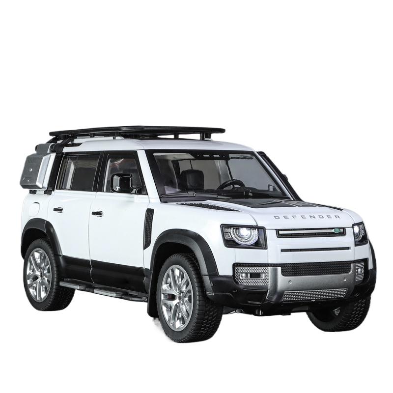 1/18 Scale Land Rover Large Defender 110 Alloy Car Model Toy Gift, Simulated Sound and Light Children's Toy Car, Birthday Gift for Boys