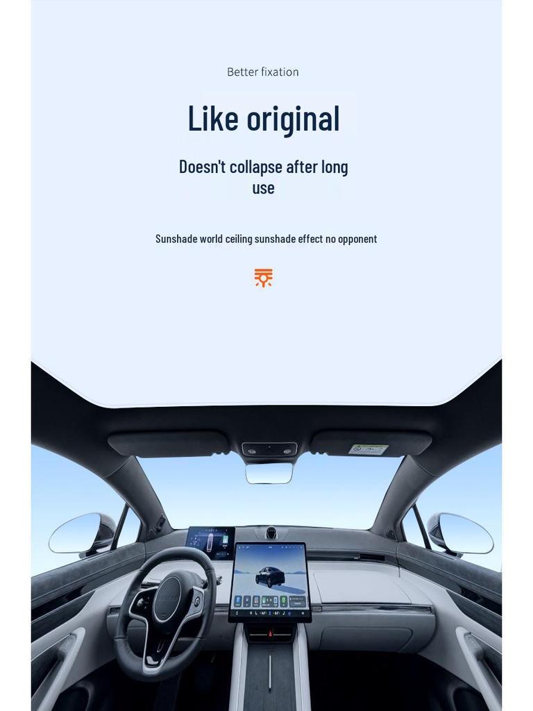 Luxeed S7 2023 Sunroof Sunshade: Ice Crystal Heat Insulation & Privacy Shield