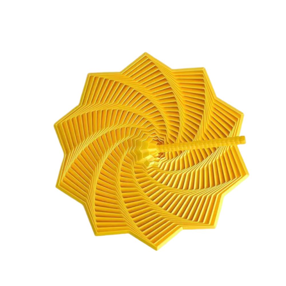 Visual Illusion Fractal Fidget Star Model 3D Printing Whirling Spiral Ornaments  Office/School