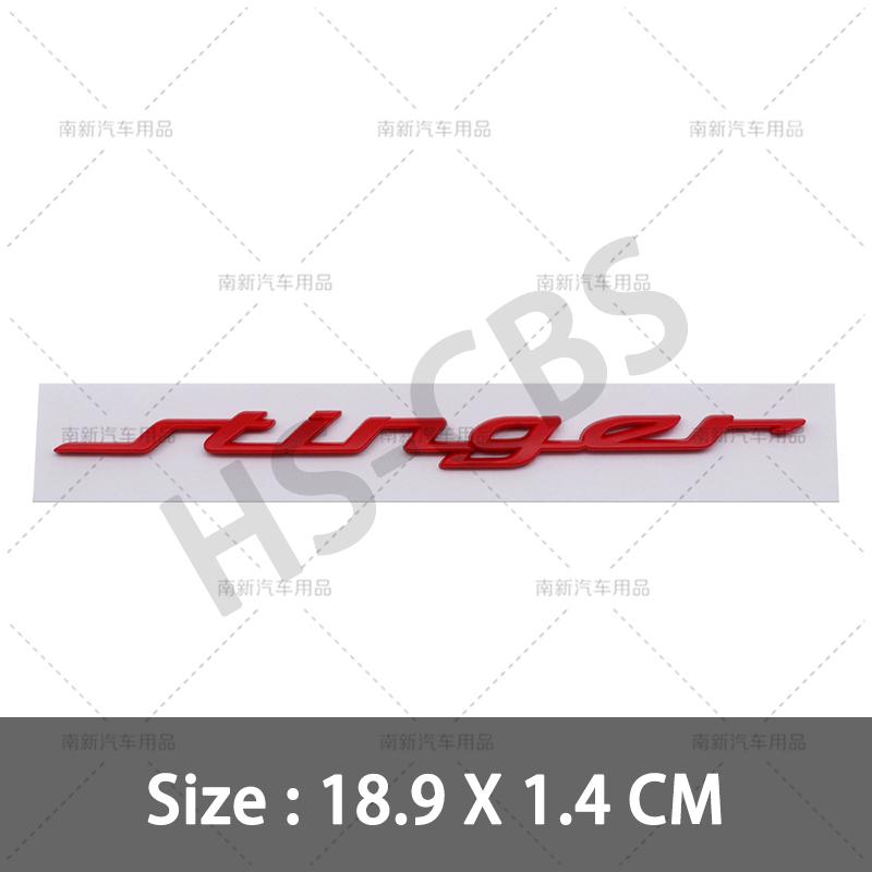 RAWN4 3D ABS Stinger Car Rear Trunk Emblem Fender Decal Car Stickers For Kia Stinger Badge GT Line K2 K3 K4 K5 Sportage R Accessories