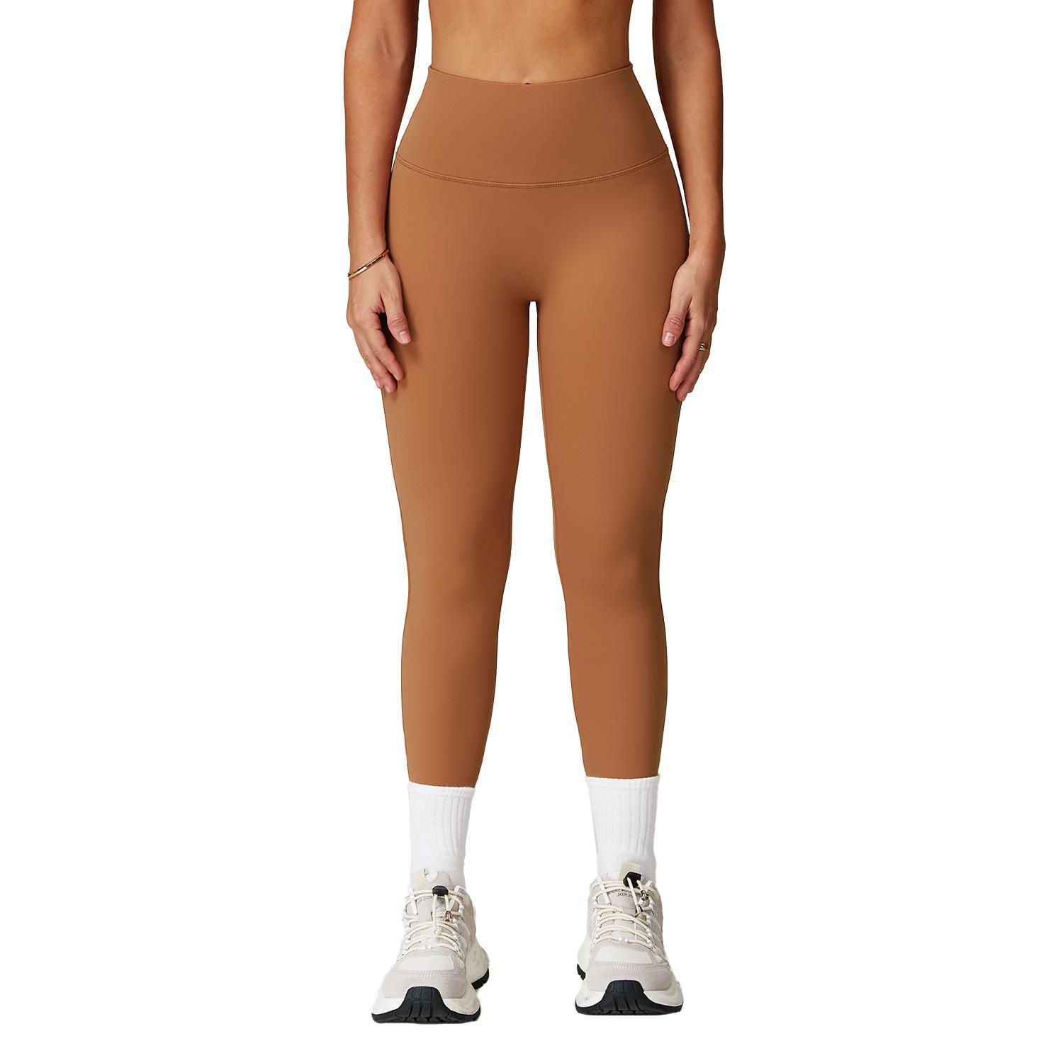 

New Naked Yoga Pants With High Waist, Hip Lifting And Slimming Tight Pants For Women, Running And Fitness Pants For Women S Лляний