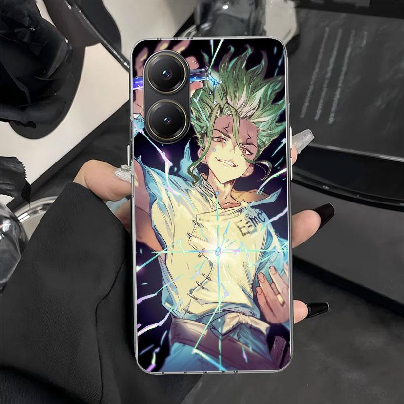 D-Dr Stone Anime Phone Case for Xiaomi Poco X7 X6 X5 X3 Pro X4 Nfc F7 Ultra F6 F5 F4 Gt M6 M5S M4 M3 Soft Silicone Cover X7 X6 X