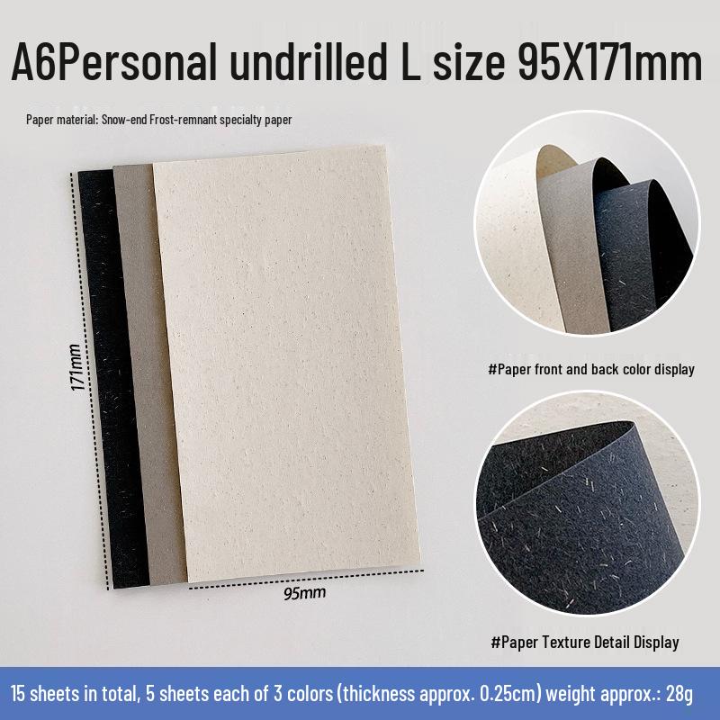 Snow Gone Frost Journal Refill: Specialty Paper for A6/A7/M5 Notebooks