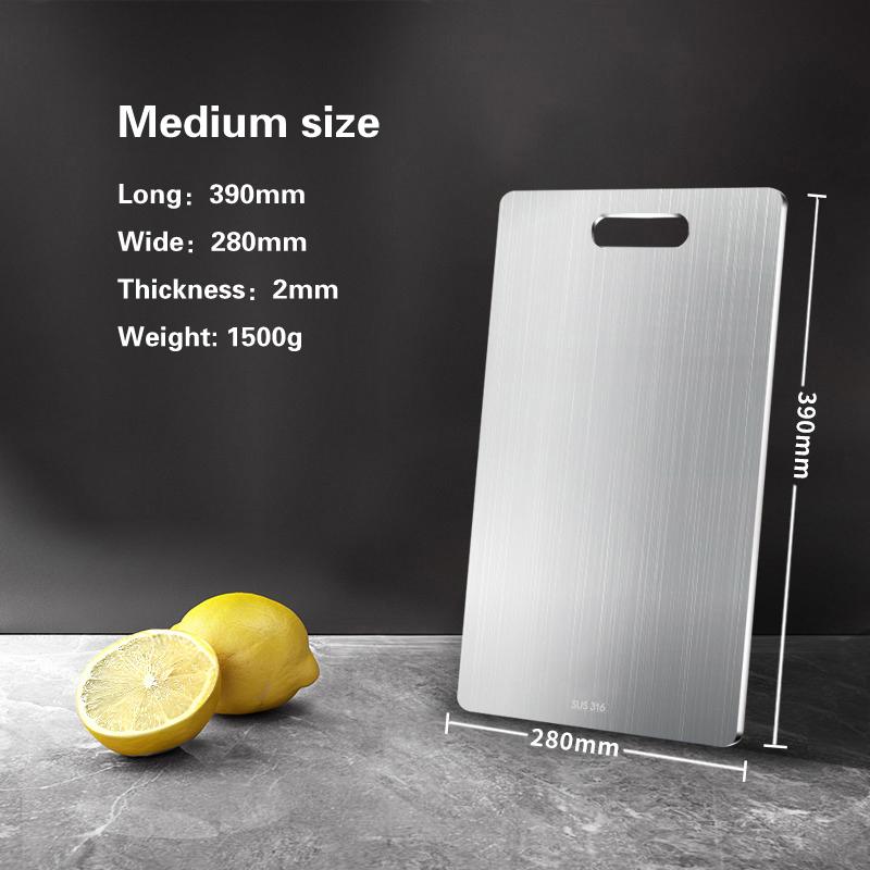 Antibacterial and mold resistant cutting board German high-quality cutting board Thickened 316 stainless steel cutting board