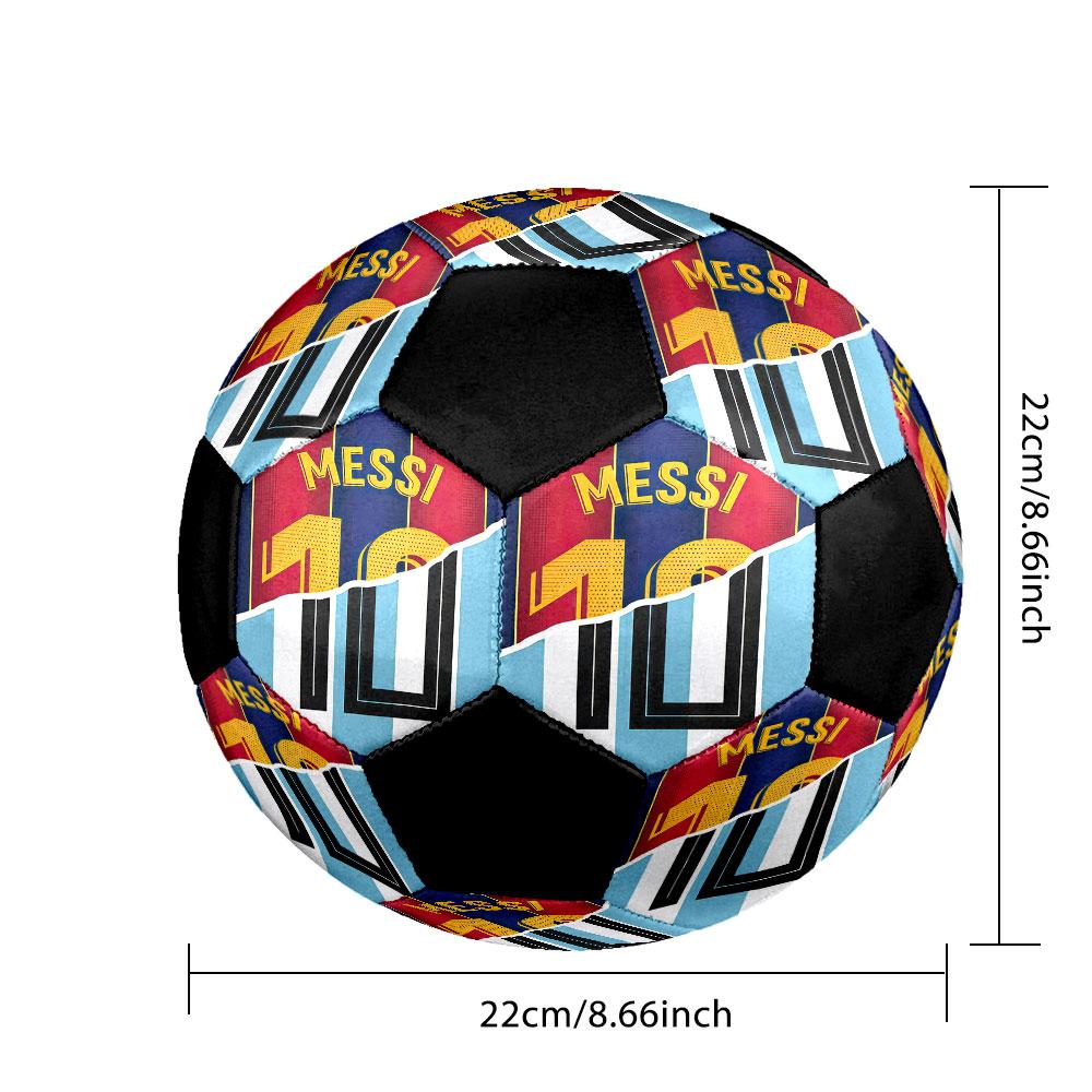 1pc Lionel Messi Soccer Ball Size 5 Indoor Soccer Ball Fashion Colorful Backyard Game - Great For Sports Fans Gift HE41
