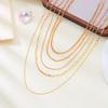 Geometric Multilayer Necklace Set For Women And Men With Copper Material And Stylish Design