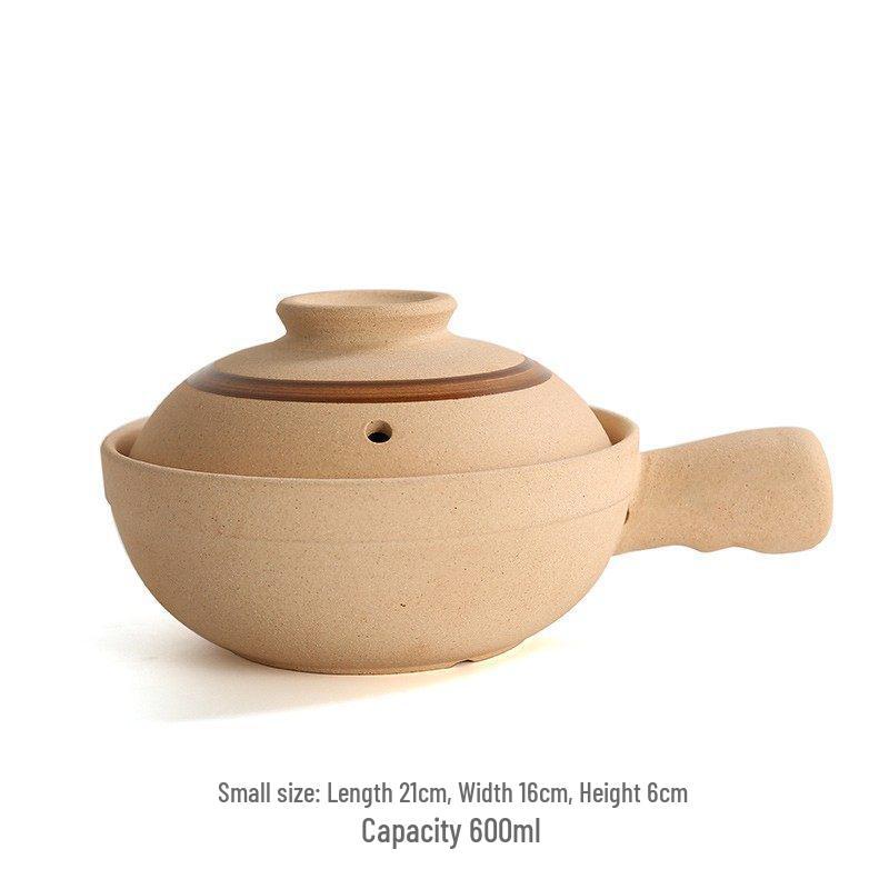 Small Unglazed Japanese Clay Pot for Baby and Maternity Cooking